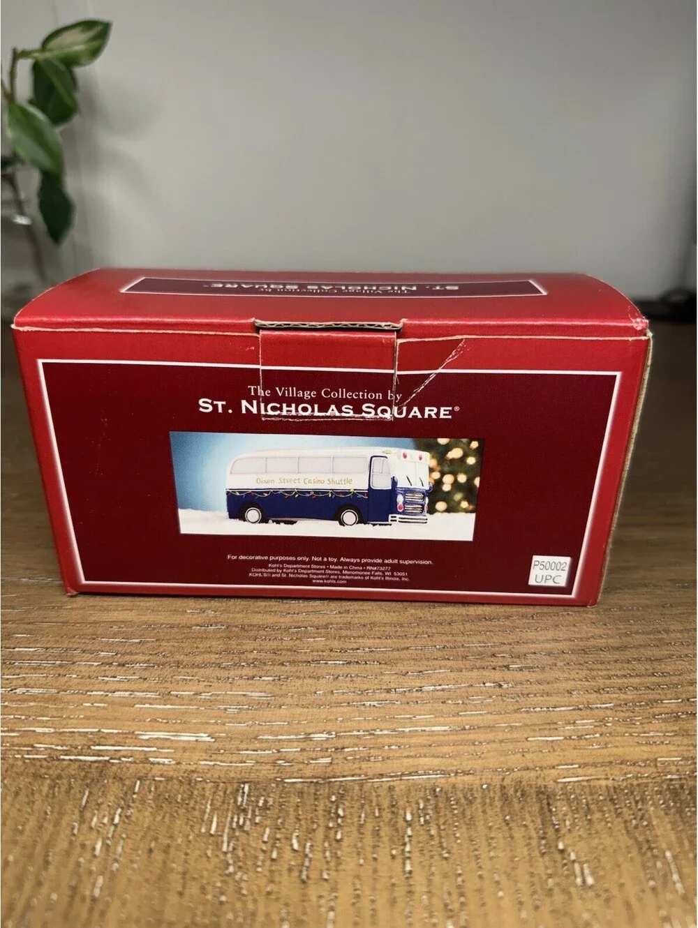 St. Nicholas Square Village Collection Dixon Street Shuttle Bus Boxed 2005